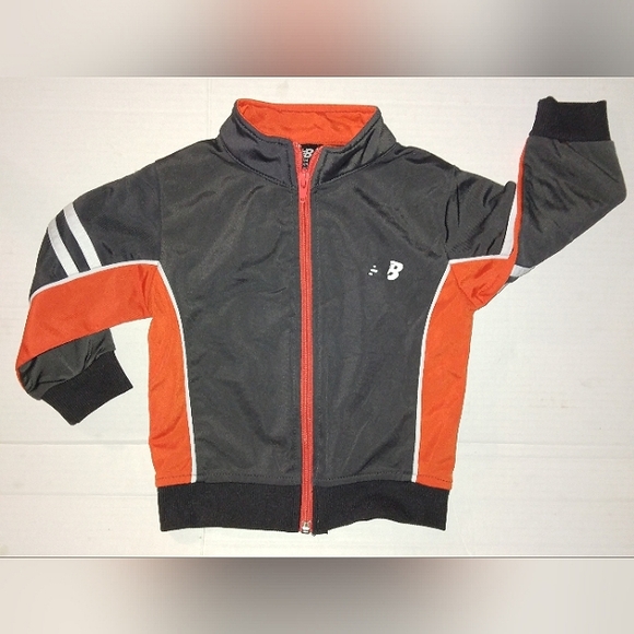 L@@K! Fabulous 24MO Gray/Orange/White adorable NEW BALANCE Tracksuit Athletic - Picture 2 of 15